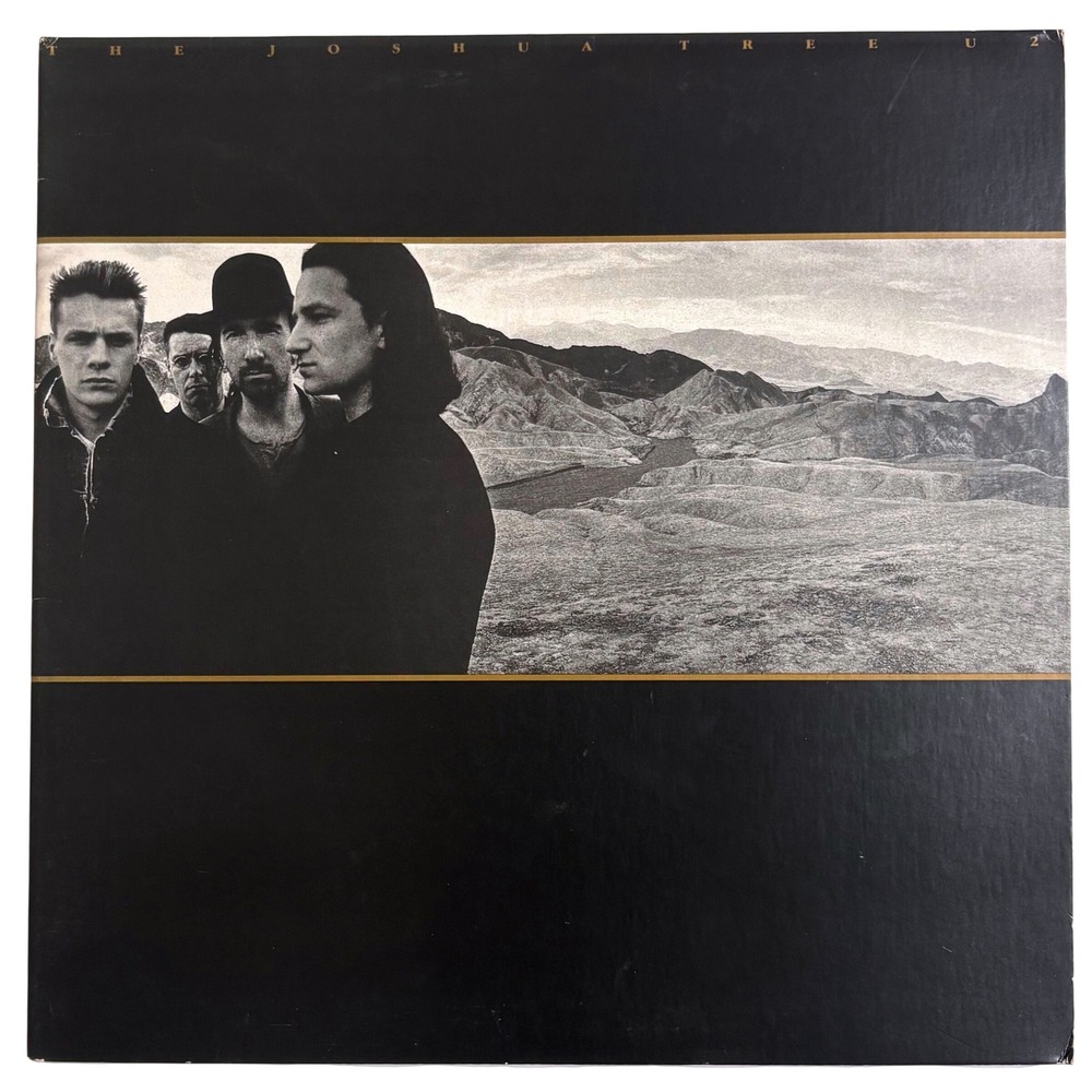 U2 The Joshua Tree Vinyl LP 1987 Island Records R-153501 Gatefold with Insert